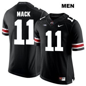 Men's NCAA Ohio State Buckeyes Austin Mack #11 College Stitched Authentic Nike White Number Black Football Jersey EB20U80SN